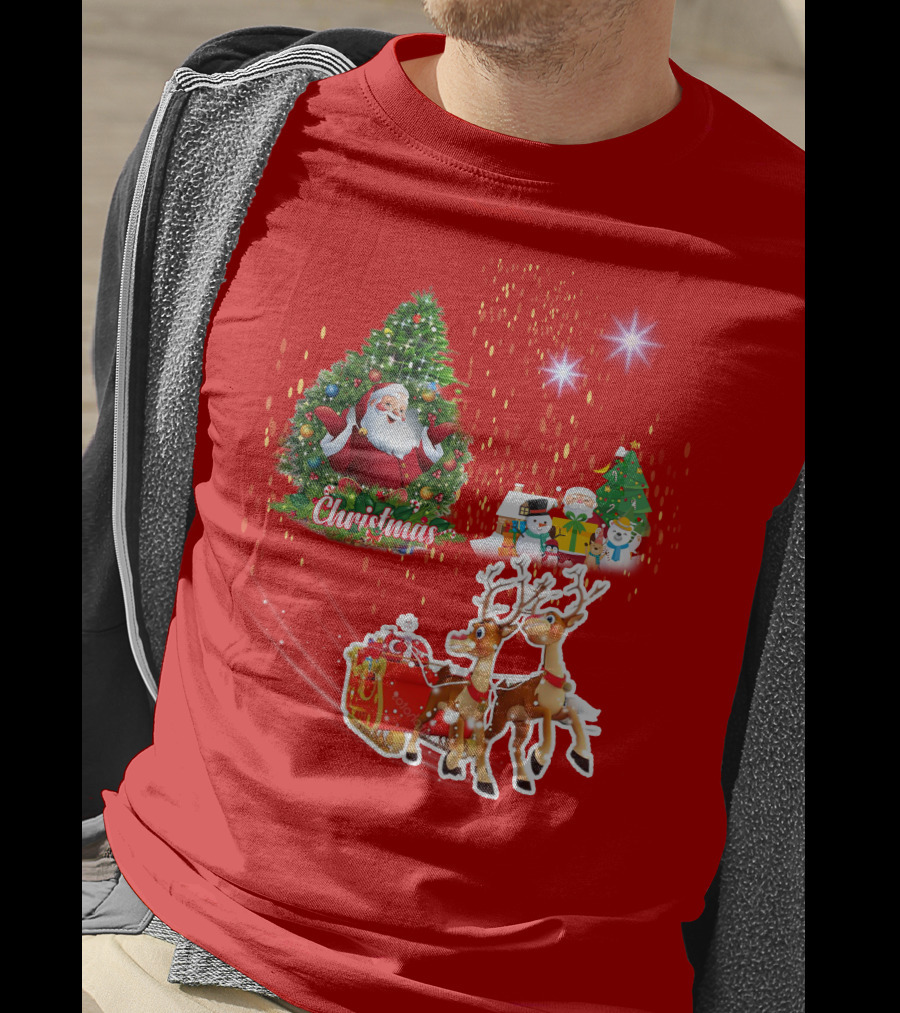 Christmas Santa Claus Reindeer Giang Sinh T-Shirt
