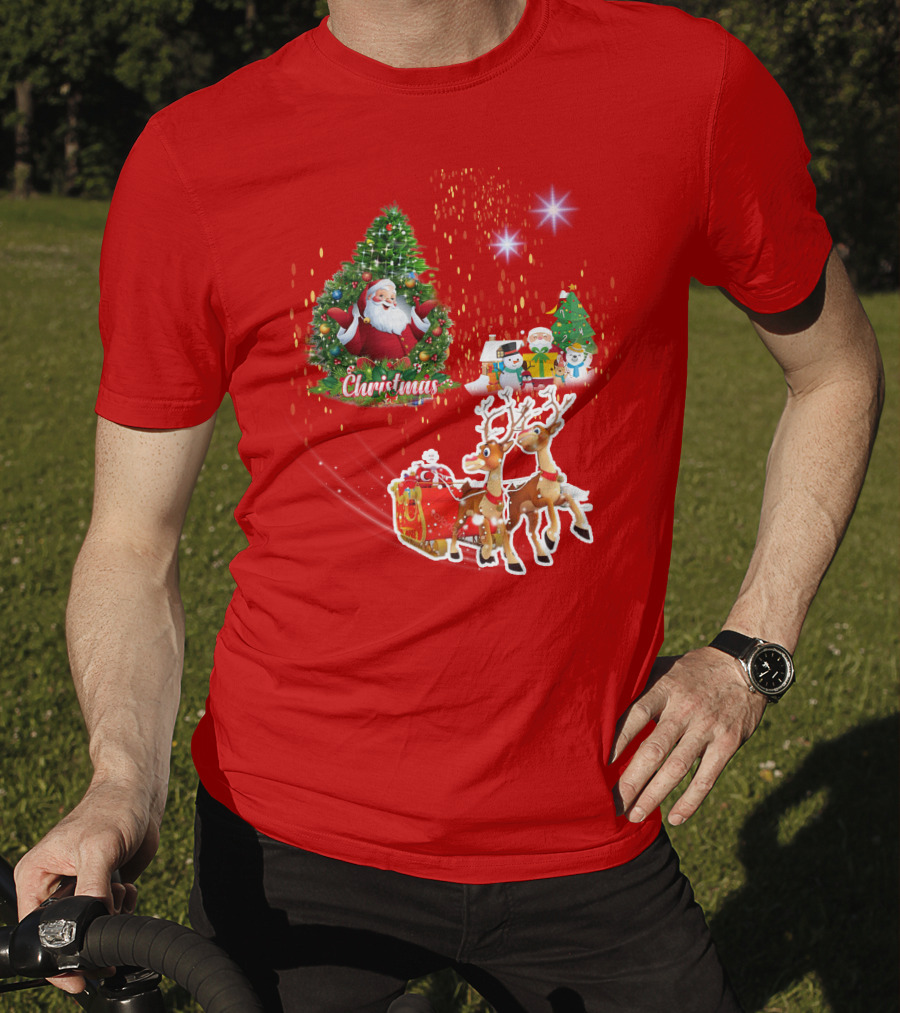 Christmas Santa Claus Reindeer Giang Sinh T-Shirt