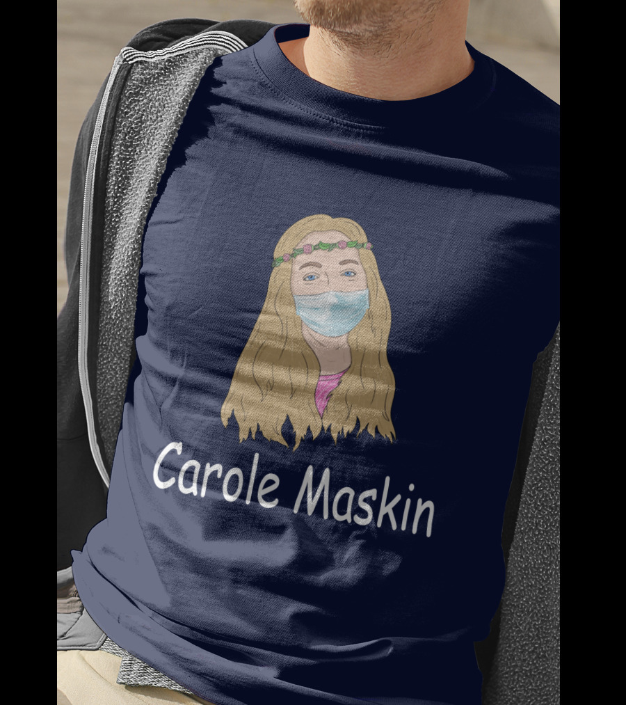 Carole Maskin Face Mask Floral Headband T-Shirt