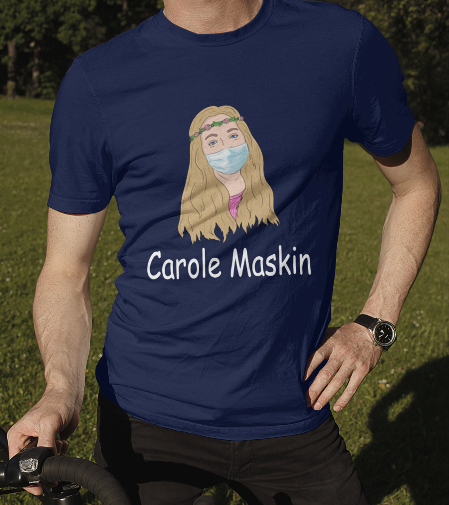 Carole Maskin Face Mask Floral Headband T-Shirt