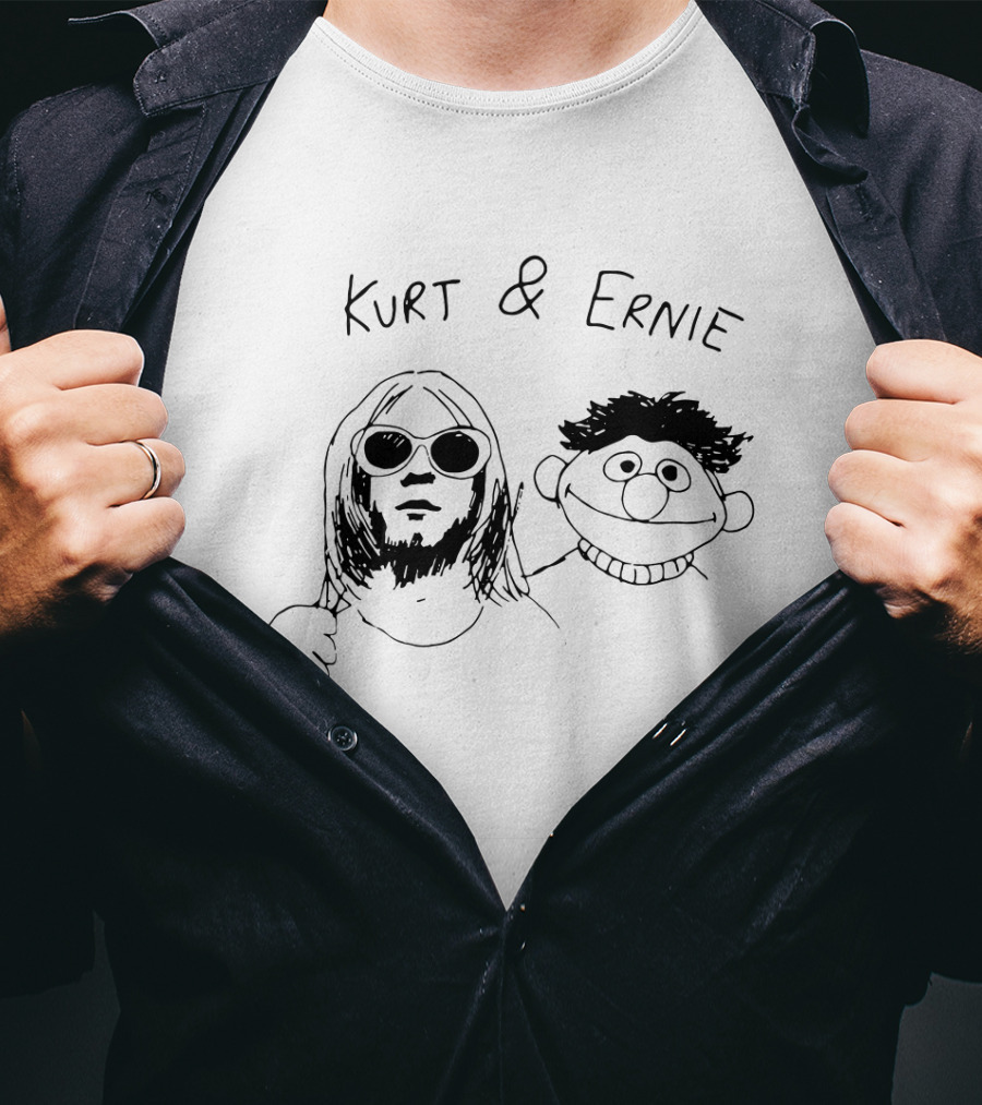 Kurt And Ernie Sunglasses Rocker Cartoon T-Shirt