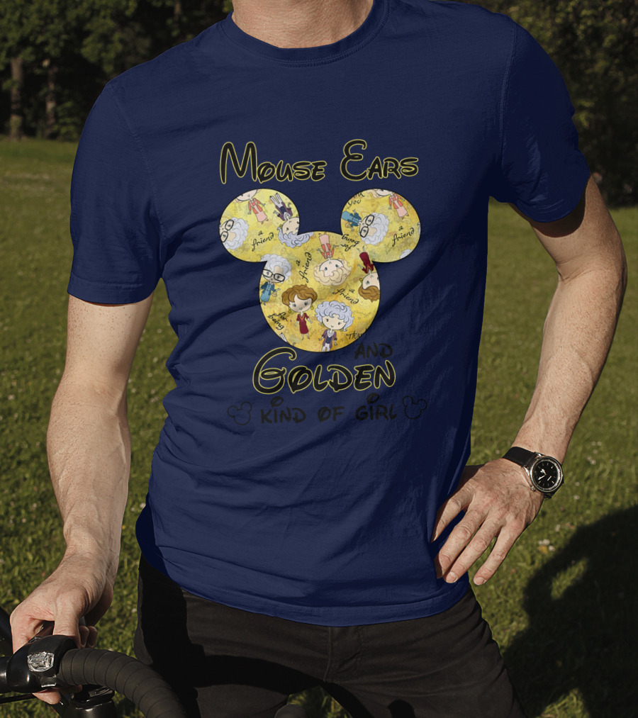 Mouse Ears And Golden Kind Of Girl Friends Mouse Ears T-Shirt