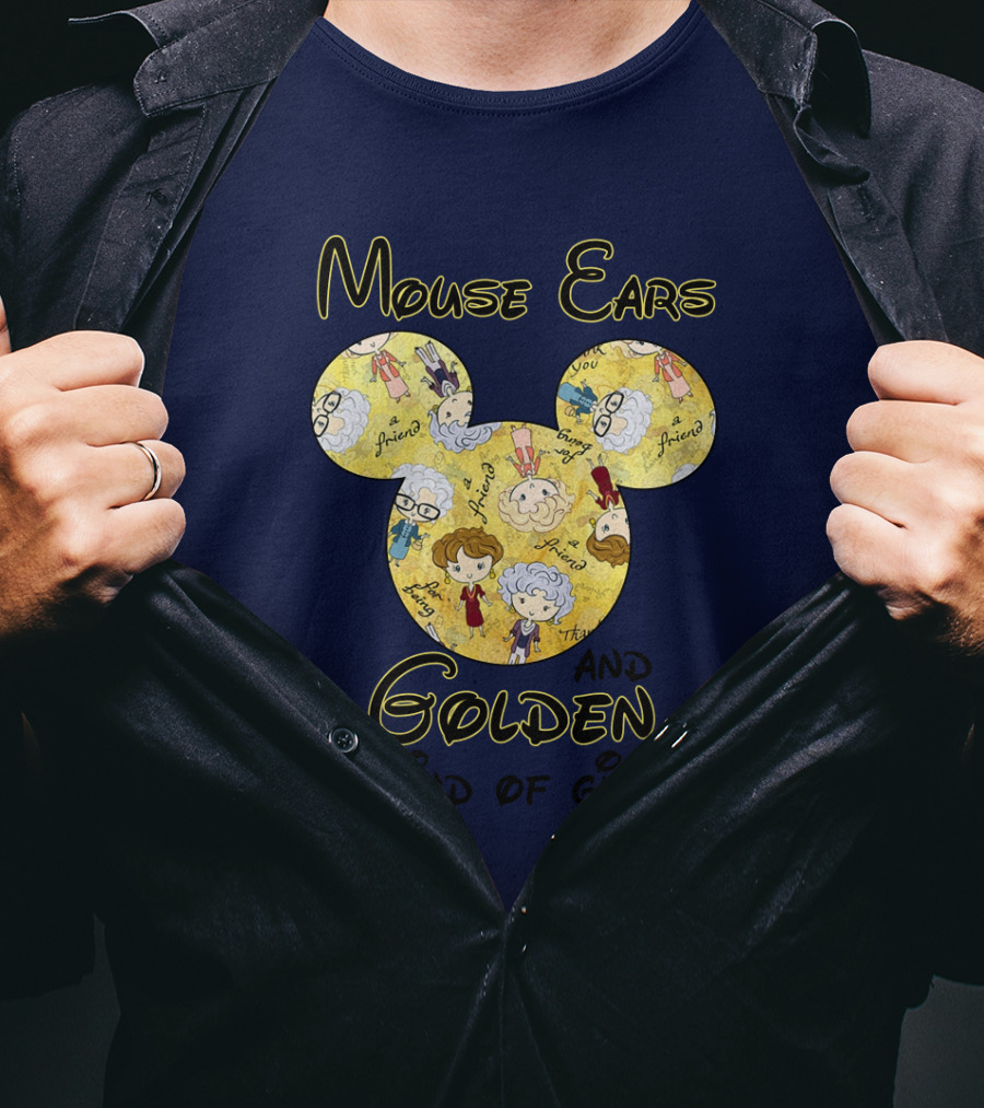 Mouse Ears And Golden Kind Of Girl Friends Mouse Ears T-Shirt