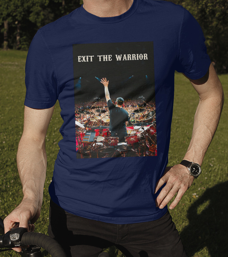 Exit The Warrior Neil Peart Drumming Performance Live Concert T-Shirt