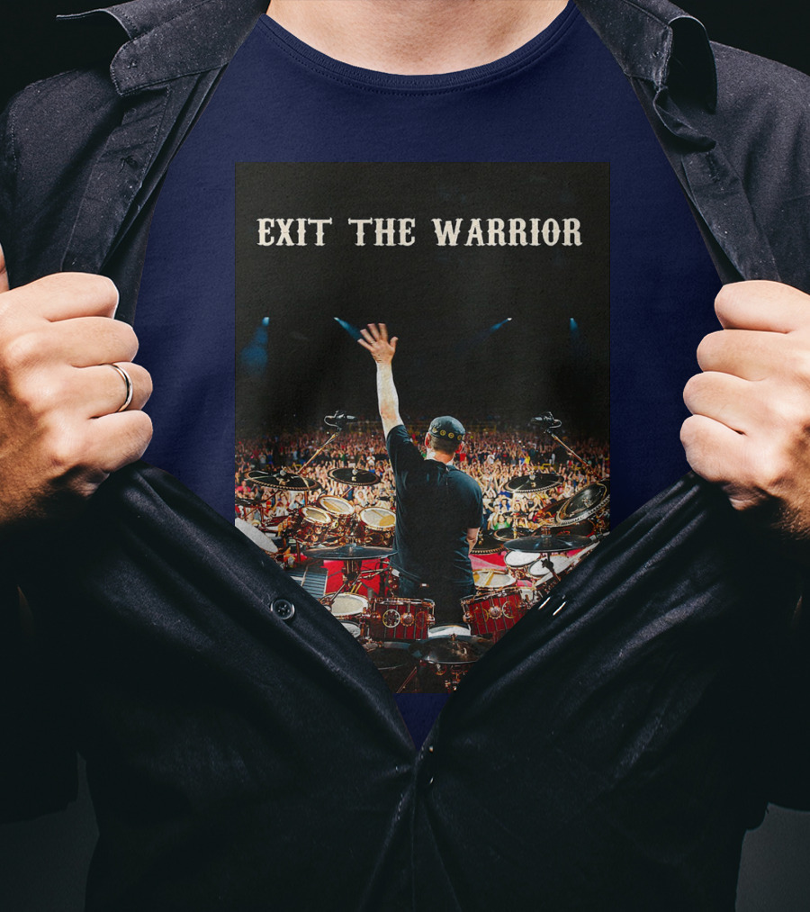 Exit The Warrior Neil Peart Drumming Performance Live Concert T-Shirt