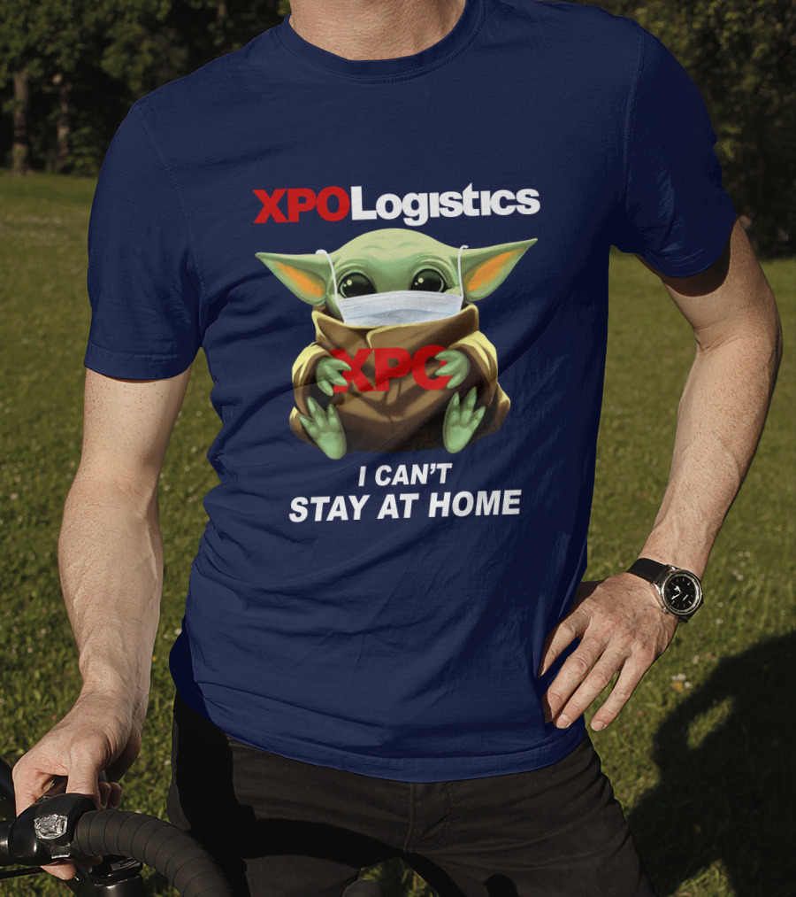 Star Wars Baby Yoda XPO Logistics I Can't Stay At Home T-Shirt