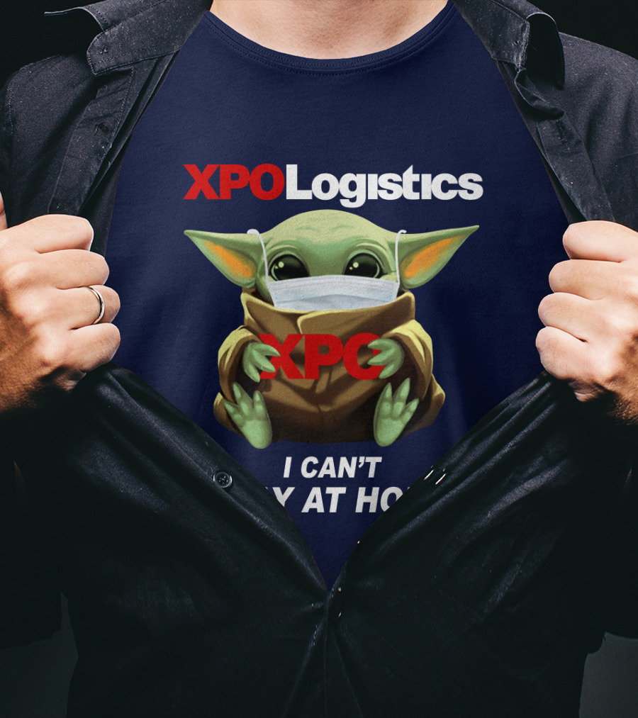 Star Wars Baby Yoda XPO Logistics I Can't Stay At Home T-Shirt
