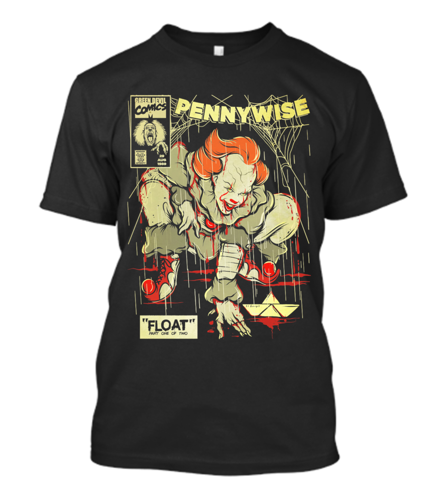 Pennywise Float Part One Of Two Green Devil Comics August 1986 T-Shirt