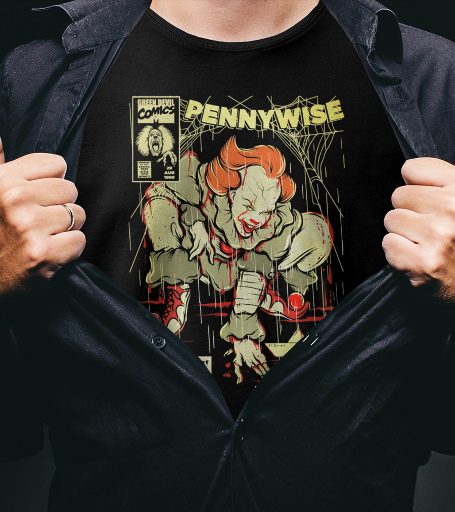 Pennywise Float Part One Of Two Green Devil Comics August 1986 T-Shirt