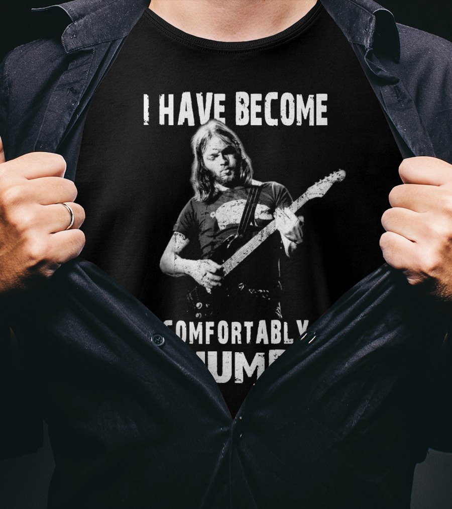 David Gilmour I Have Become Comfortably Numb Guitarist Iconic Rock Image T-Shirt