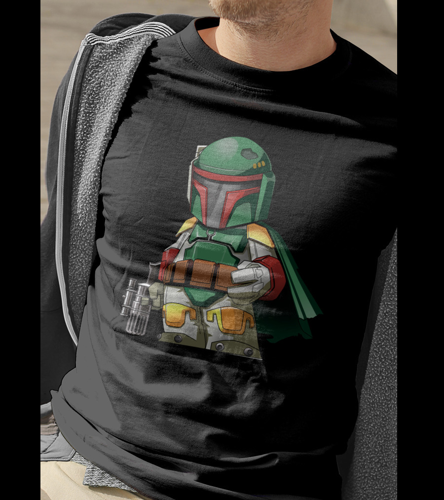 Chibi Bounty Hunter Boba Fett Star Wars Character T-Shirt