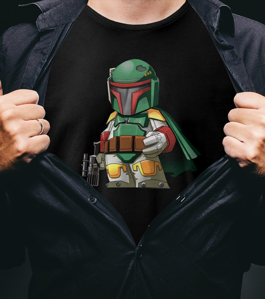 Chibi Bounty Hunter Boba Fett Star Wars Character T-Shirt