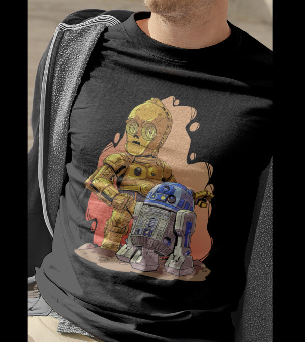 Chibi Star Wars C3PO R2-D2 Duo T-Shirt