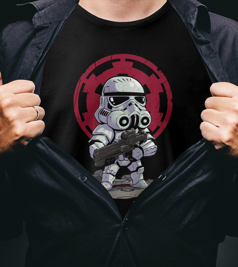 Chibi Stormtrooper Star Wars Imperial Emblem T-Shirt