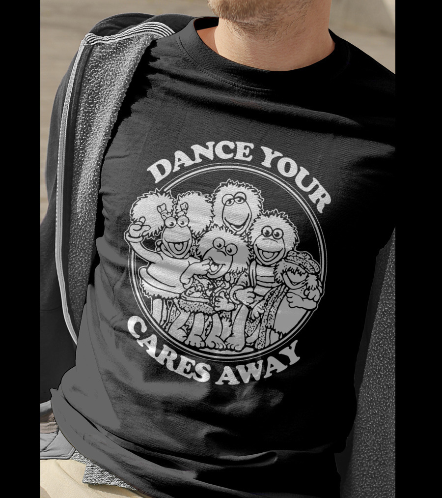 Dance Your Cares Away Fraggle Rock Characters T-Shirt