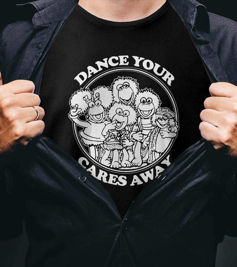 Dance Your Cares Away Fraggle Rock Characters T-Shirt