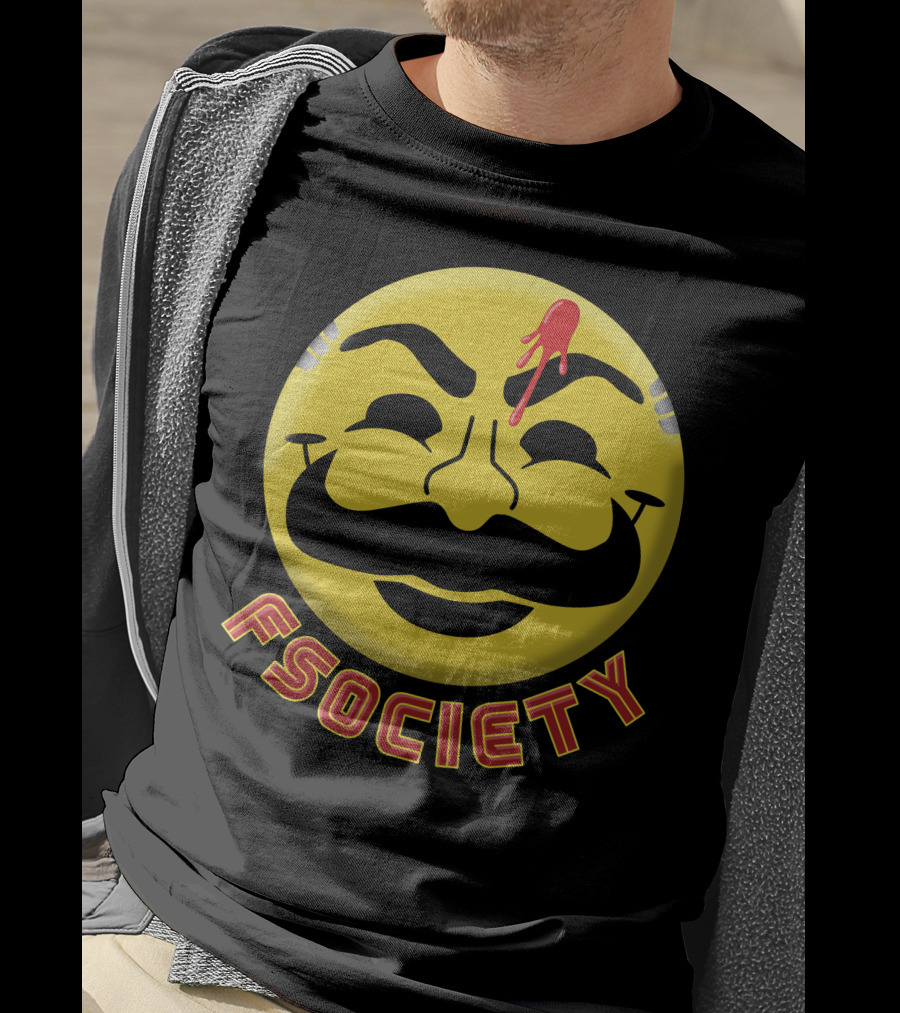 Fsociety Mr. Robot Smiley Face T-Shirt