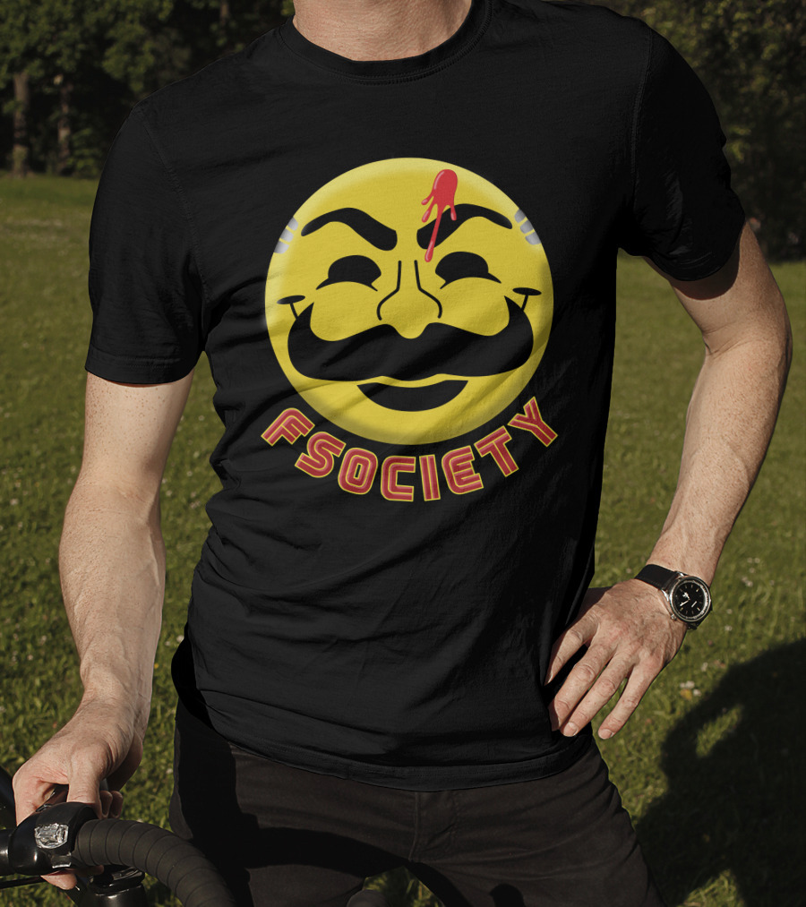 Fsociety Mr. Robot Smiley Face T-Shirt