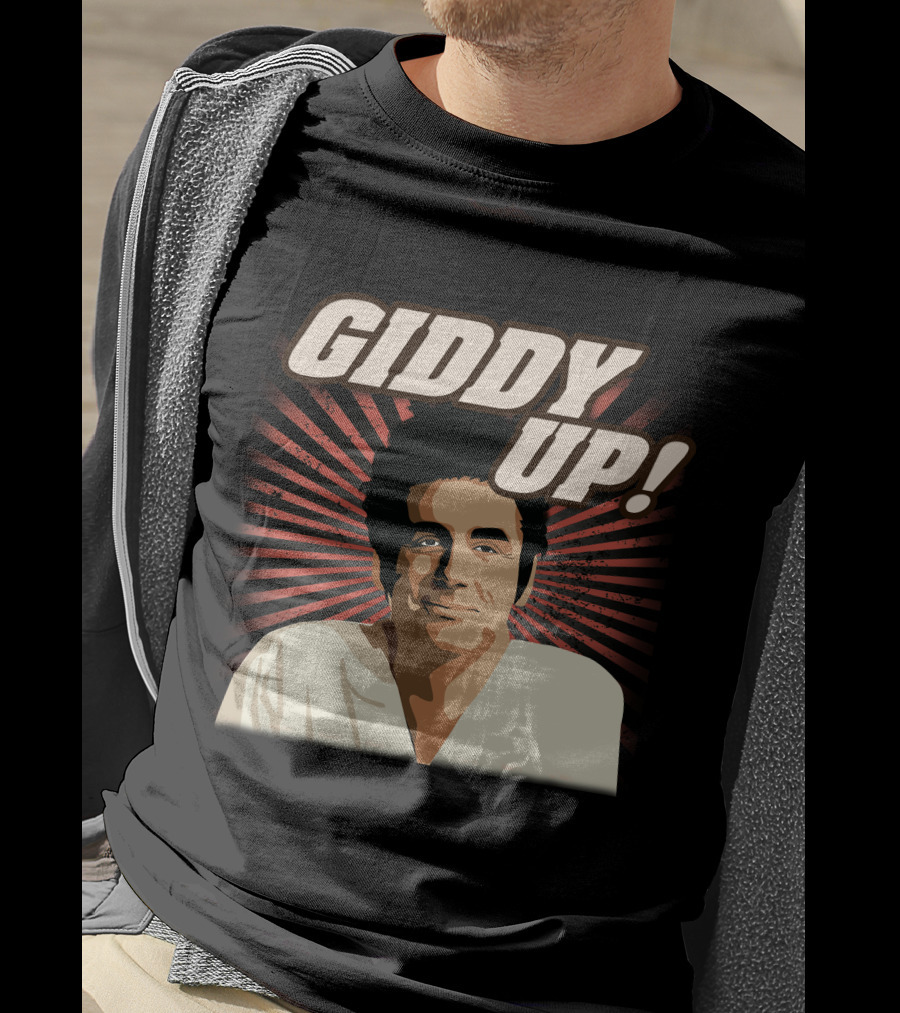 Giddy Up Seinfeld Kramer Retro Sunburst T-Shirt