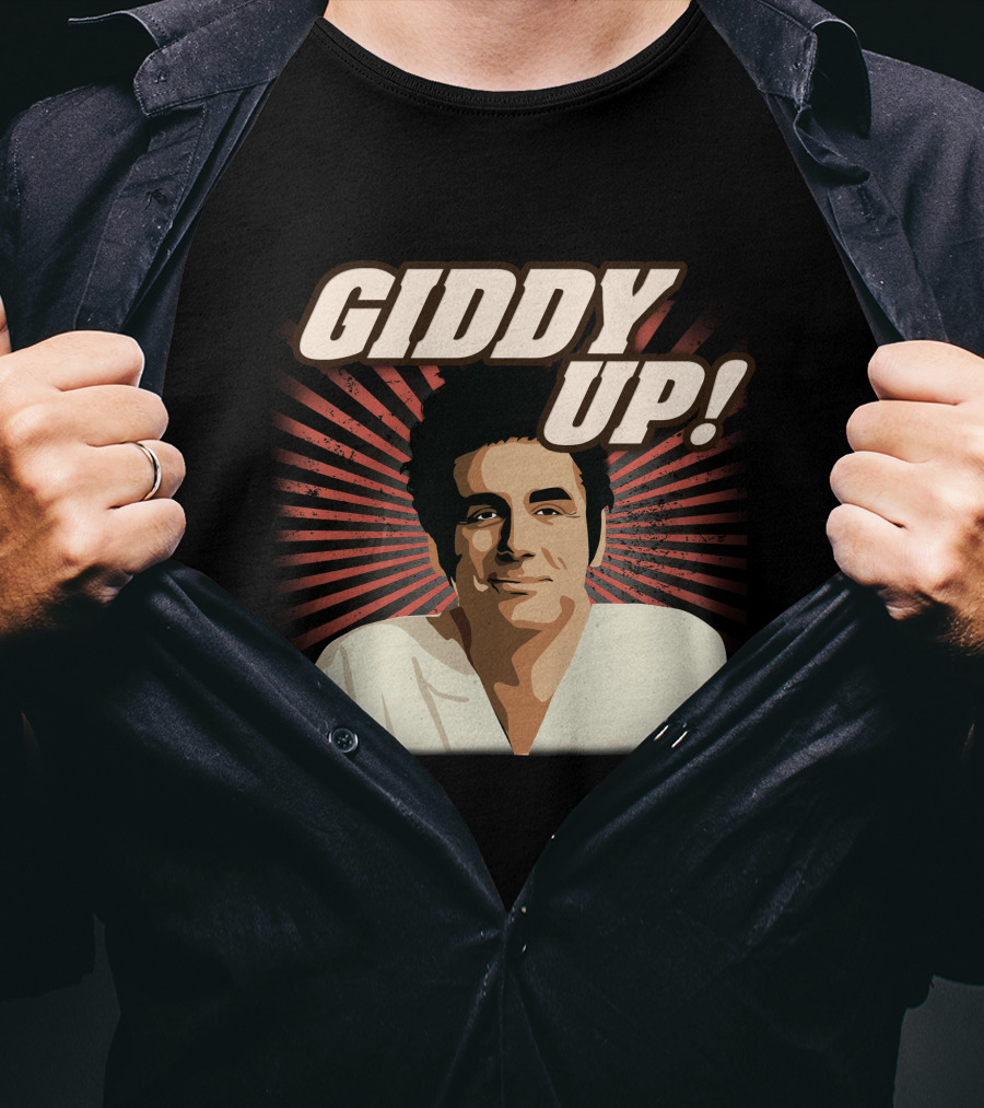 Giddy Up Seinfeld Kramer Retro Sunburst T-Shirt