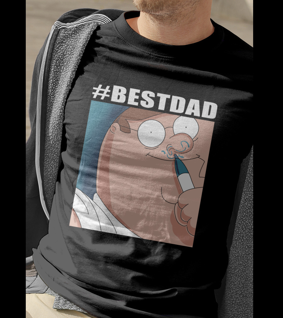 BESTDAD Family Guy Iconic Character Nose Drawing T-Shirt