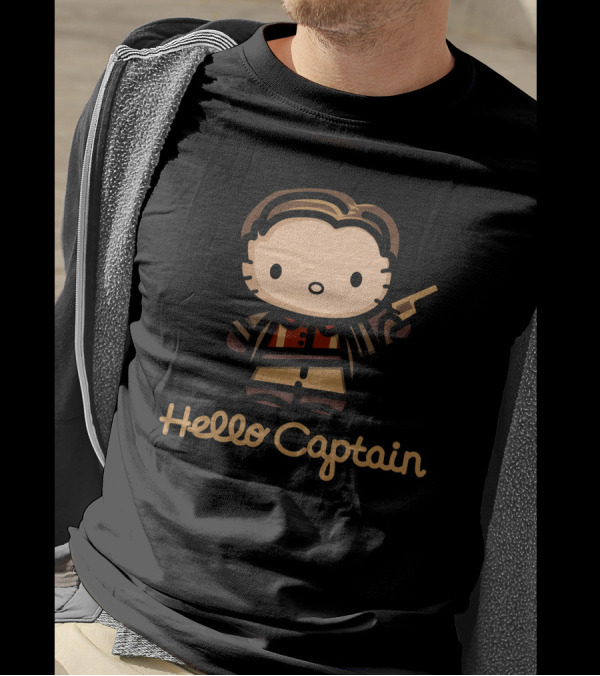 Hello Captain Kitty Firefly Mashup Character T-Shirt