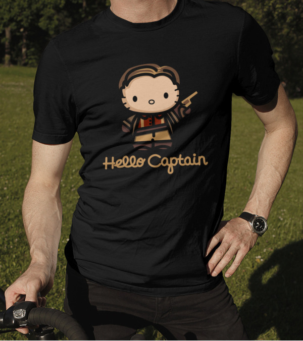 Hello Captain Kitty Firefly Mashup Character T-Shirt