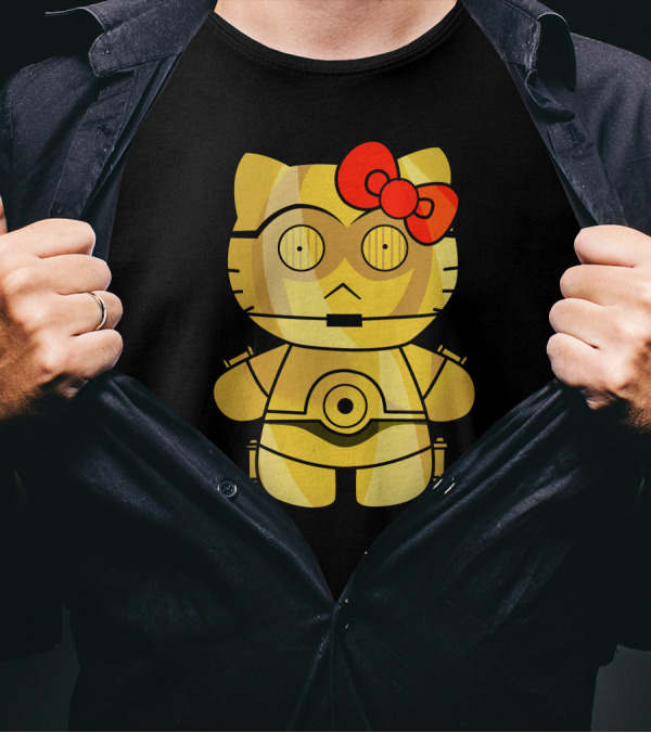 Hello Kitty C3PO Mashup Star Wars T-Shirt