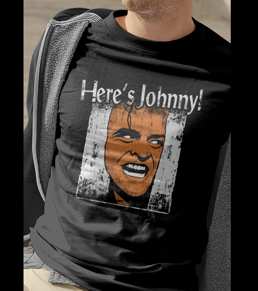 Here's Johnny The Shining Iconic Horror Movie Scene T-Shirt