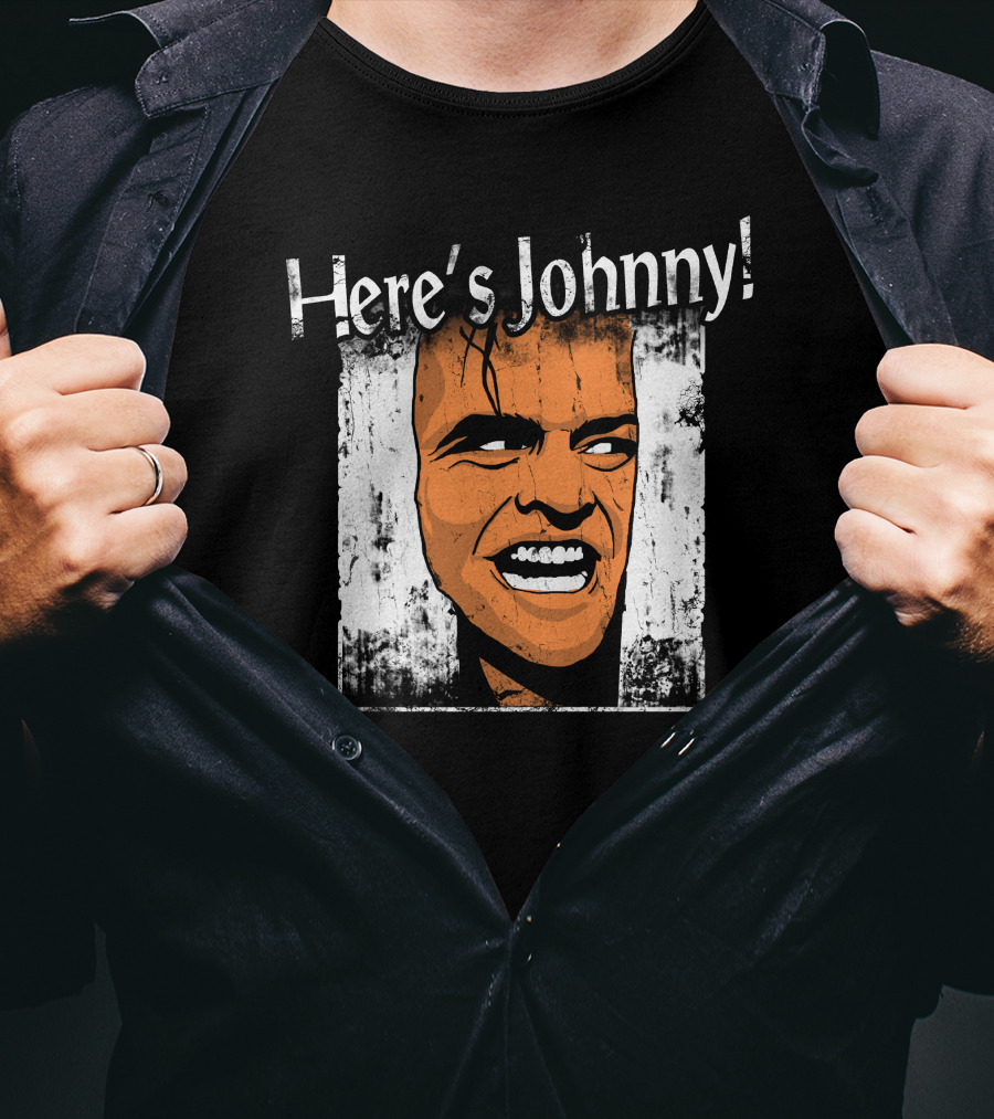 Here's Johnny The Shining Iconic Horror Movie Scene T-Shirt