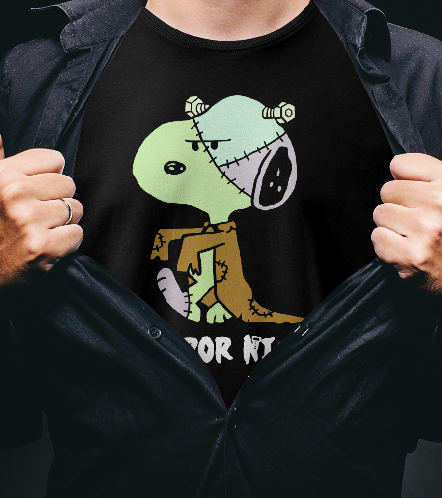 Horror Night Frankenstein Snoopy T-Shirt