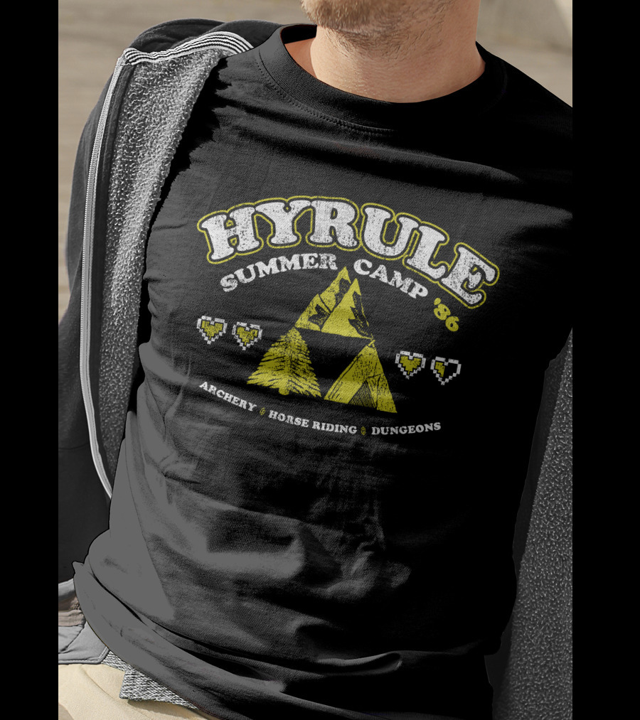 Hyrule Summer Camp '86 Archery Horse Riding Dungeons T-Shirt