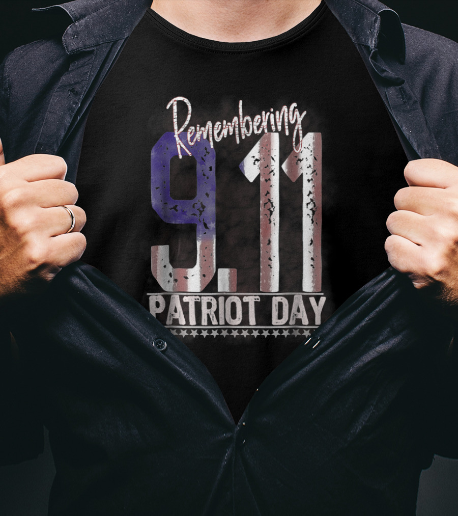 Remembering 9.11 Patriot Day America Honour T-Shirt