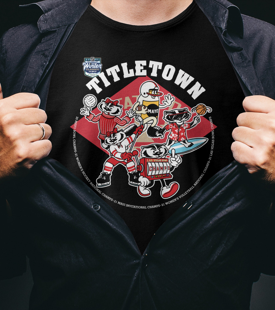 Winter Wonders Titletown Champs Fun Festival Sports T-Shirt