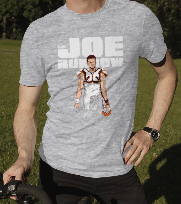 NFLPA Joe Burrow Football Pads T-Shirt
