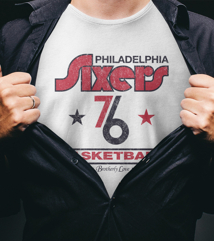 Philadelphia Sixers 76 Basketball City Of Brotherly Love Philly T-Shirt