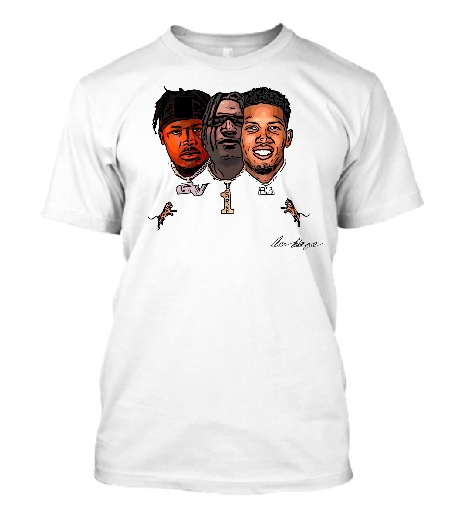 Tres Amigos New GV Tyson AB Art By Ace Boogie T-Shirt