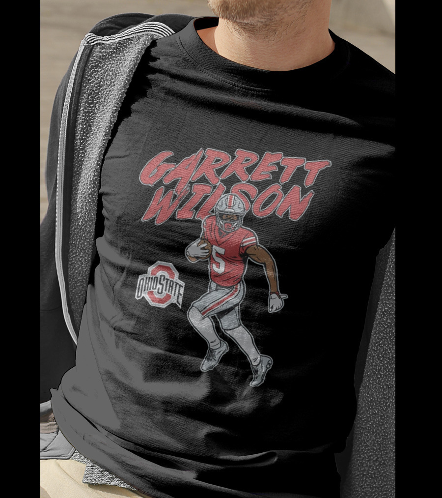 Garrett Wilson Ohio State Buckeyes Football Player Number 5 T-Shirt