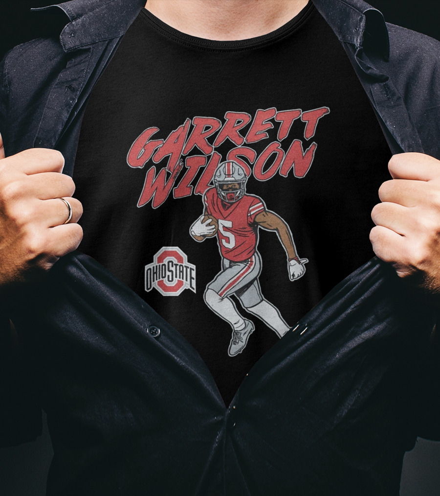 Garrett Wilson Ohio State Buckeyes Football Player Number 5 T-Shirt