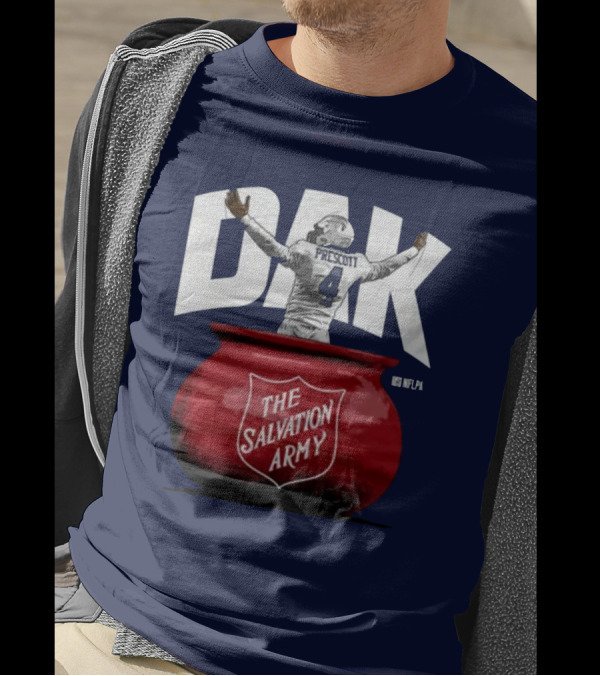 Dak Prescott NFLPA The Salvation Army Red Kettle T-Shirt