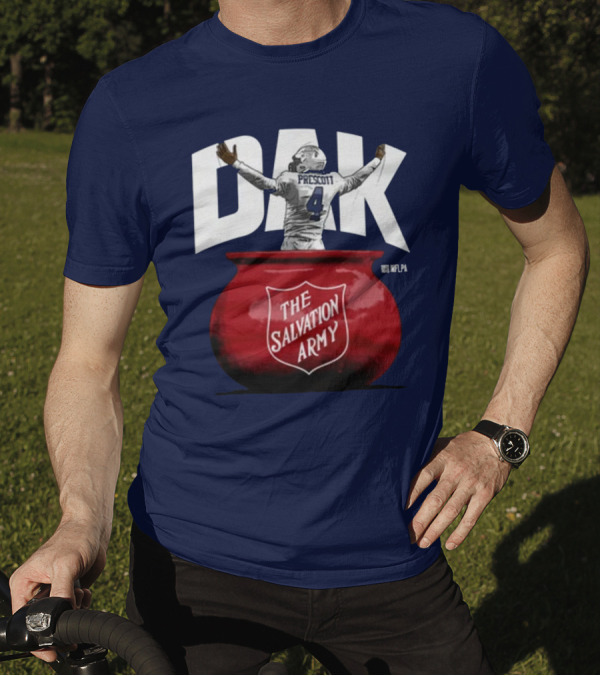 Dak Prescott NFLPA The Salvation Army Red Kettle T-Shirt