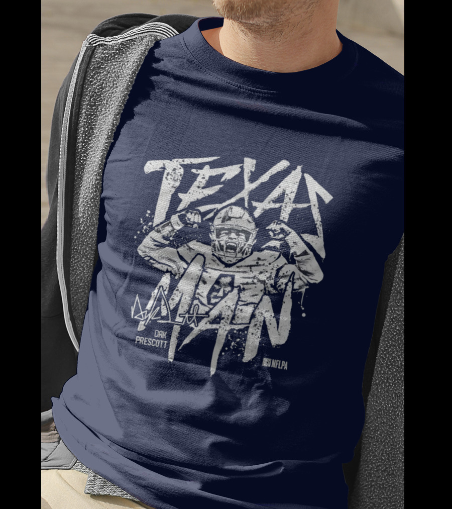 Texas Man Dak Prescott NFLPA T-Shirt