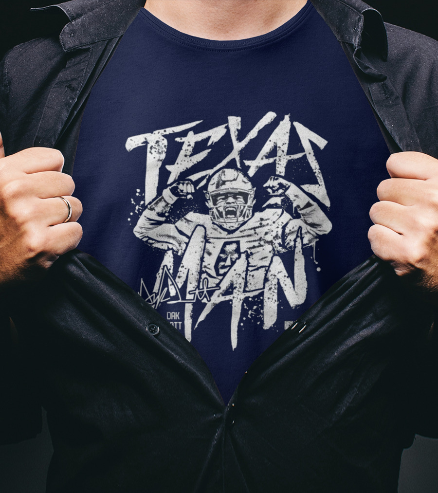 Texas Man Dak Prescott NFLPA T-Shirt