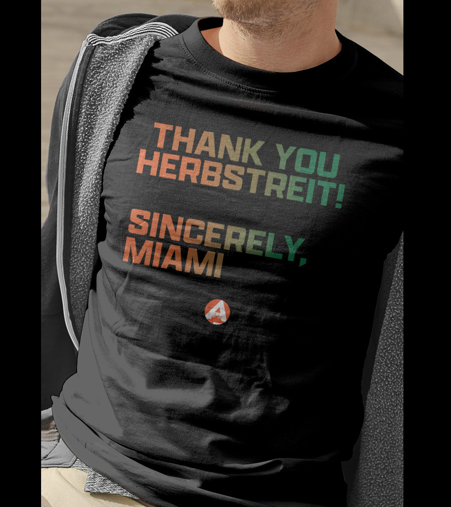 Thank You Herbstreit Sincerely Miami T-Shirt