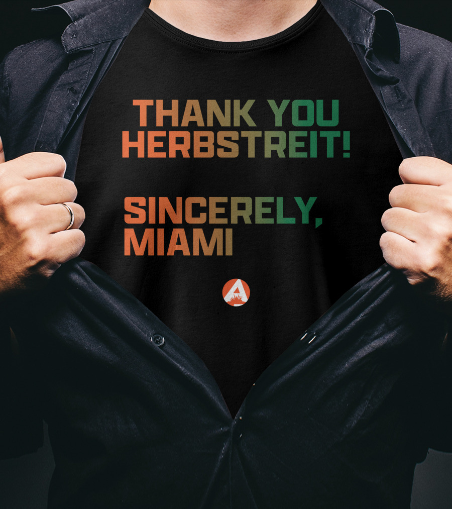 Thank You Herbstreit Sincerely Miami T-Shirt