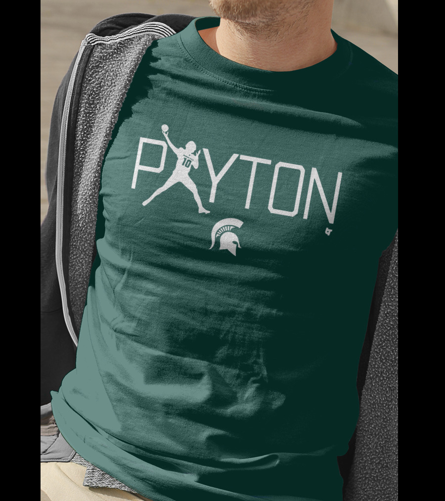 BreakingT Payton Thorne Michigan State Football Spartan Helmet T-Shirt