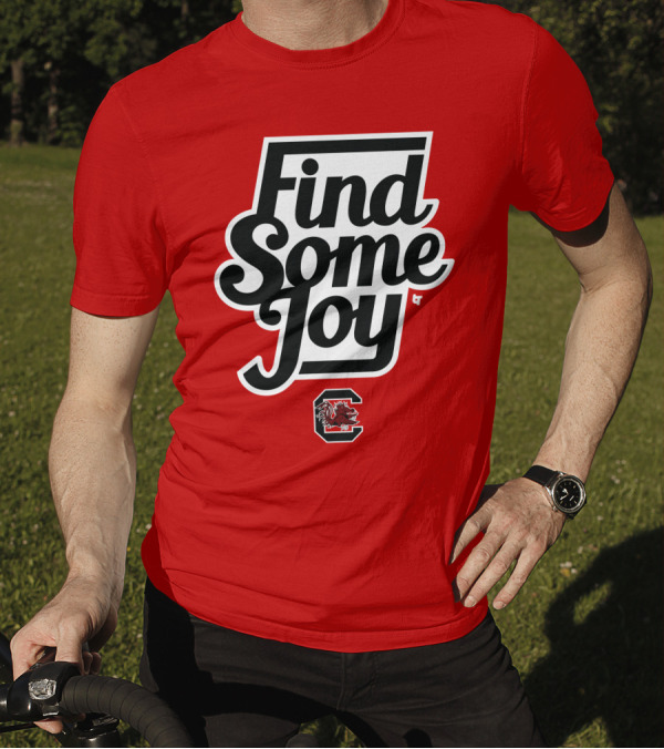 Find Some Joy South Carolina Mike Uva Gamecocks T-Shirt