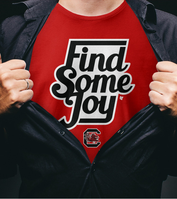 Find Some Joy South Carolina Mike Uva Gamecocks T-Shirt