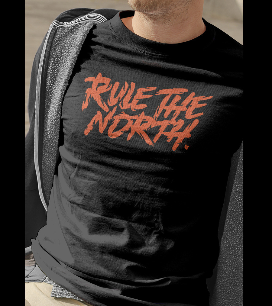 Rule The North Orange Bold Text T-Shirt