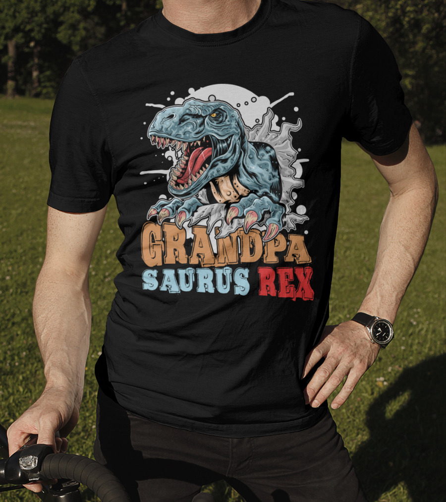 Grandpasaurus Rex Dinosaur Grandpa T-Shirt